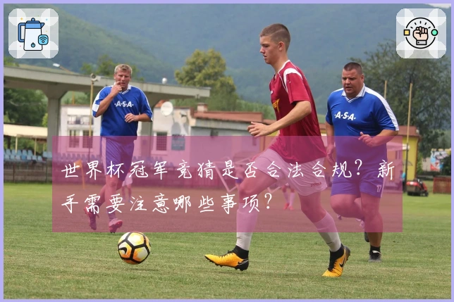 世界杯冠军竞猜是否合法合规？新手需要注意哪些事项？